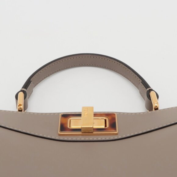 Like new original Fendi Peekaboo Iseeu iconic medium dove grey / taupe / greige - Picture 5 of 9